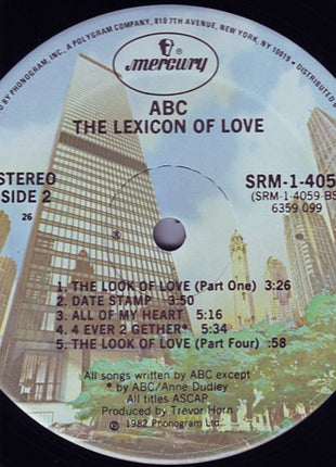 ABC : The Lexicon Of Love (LP, Album, 26 )