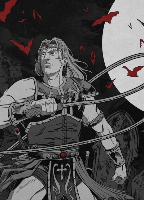 the album cover for Konami Kukeiha Club - Music From Castlevania - O.S.T. [Red and Black Colored Vinyl]