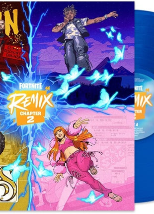 the album cover for Various Artists - Fortnite Remix Chapter 2 [Indie Exclusive Blue LP]