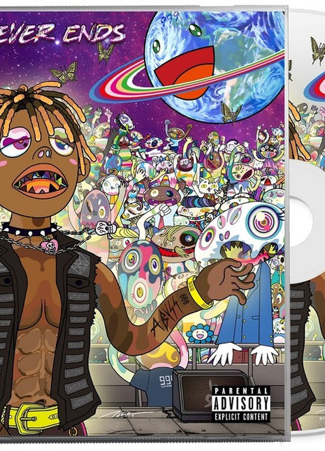 the album cover for Juice WRLD - The Party Never Ends
