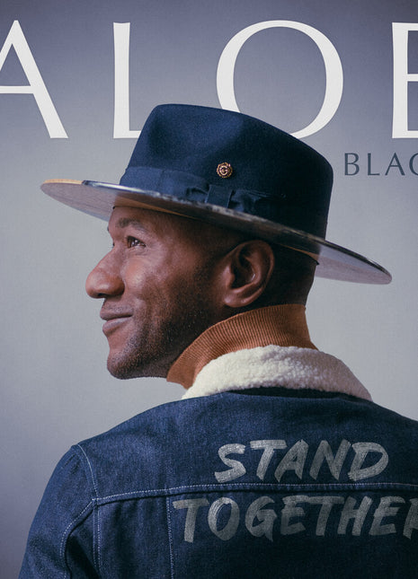 the album cover for Aloe Blacc - Stand Together [Indie Exclusive Silver Vinyl]