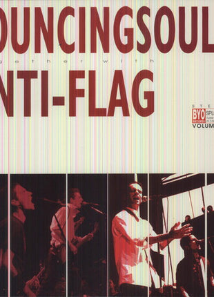 the album cover for Bouncing Souls/Anti-Flag - Split - Series 4