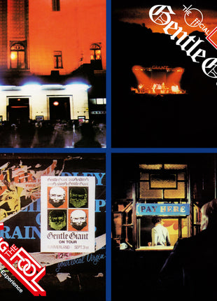 the album cover for Gentle Giant - Playing The Fool - The Complete Live Experience