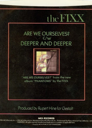 The Fixx : Are We Ourselves? (7", Single, Promo)