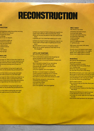 Max Romeo : Reconstruction (LP, Album)