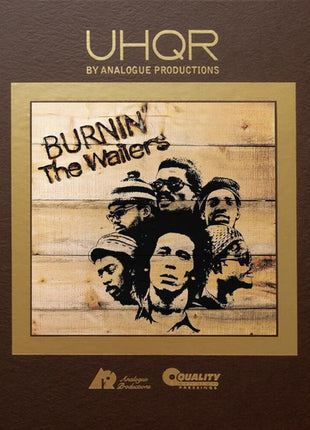 the album cover for Bob & the Wailers Marley - Burnin (33 1/3 Rpm/180g/clarity Vinyl)