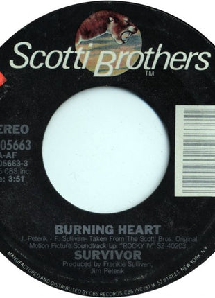 Survivor : Burning Heart (7")