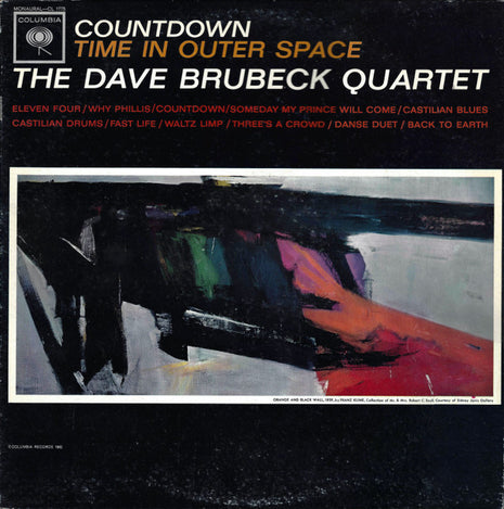 The Dave Brubeck Quartet : Countdown Time In Outer Space (LP, Album, Mono)