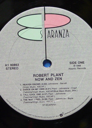 Robert Plant : Now And Zen (LP, Album, Club, Car)