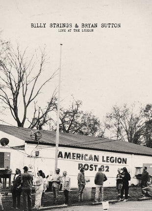 the album cover for Billy Strings / Bryan Sutton - Live At The Legion [Indie Exclusive tri-color (red, white, blue) LP]