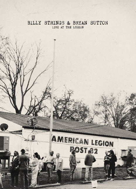 the album cover for Billy Strings / Bryan Sutton - Live At The Legion [Indie Exclusive tri-color (red, white, blue) LP]