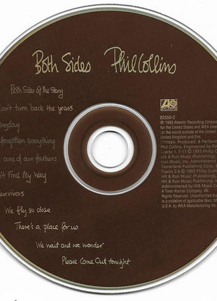 Phil Collins : Both Sides (CD, Album)