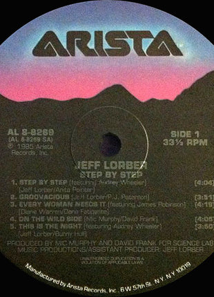 Jeff Lorber : Step By Step (LP, Album, Ind)