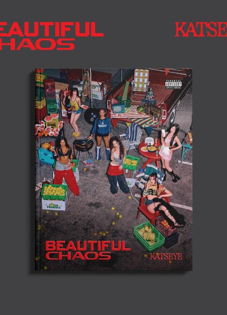 the album cover for KATSEYE - BEAUTIFUL CHAOS [Beautiful Version]