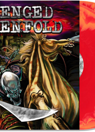 the album cover for Avenged Sevenfold - City Of Evil [Indie Exclusive Orange/Red Colored Vinyl]
