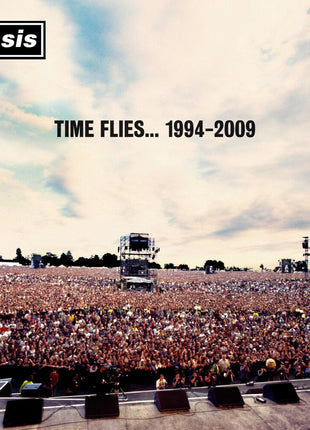 the album cover for Oasis - Time Flies 1994-2009