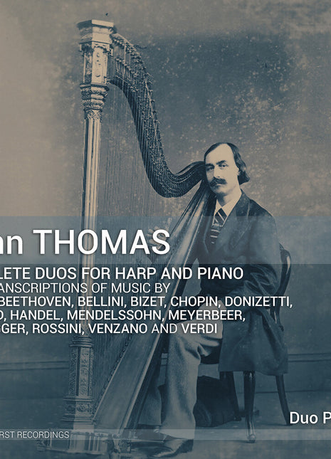the album cover for Duo Praxedis / Hug-Rutti - John Thomas: Complete Duos For Harp & Pno Vol. 1-5