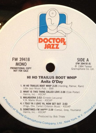 Anita O'Day : Hi Ho Trailus Boot Whip (LP, Comp, Promo)