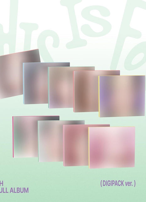 the album cover for TWICE - This Is For [Digipack Ver.] (Post) (Stic) (Phob)