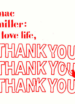 the album cover for Mac Miller - I Love Life, Thank You [CLEAR Vinyl]