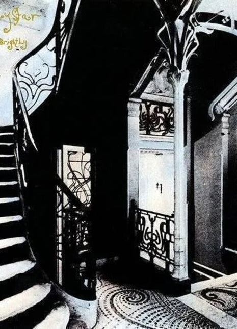 the album cover for Mazzy Star - She Hangs Brightly