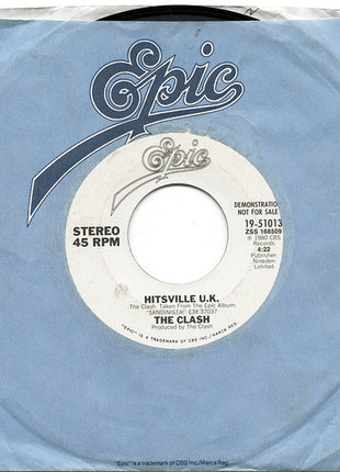 The Clash : Hitsville U.K. (7", Promo)