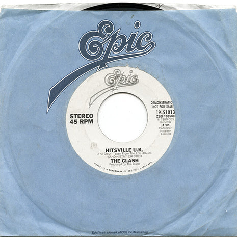The Clash : Hitsville U.K. (7", Promo)