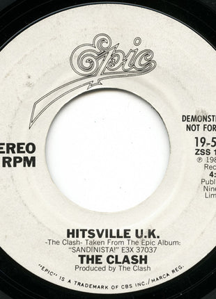 The Clash : Hitsville U.K. (7", Promo)