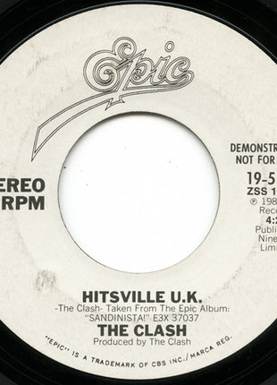 The Clash : Hitsville U.K. (7", Promo)