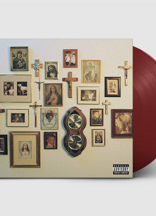 the album cover for $uicideBoy$ -  Thy Kingdom Come [Indie Exclusive Opaque Maroon LP]