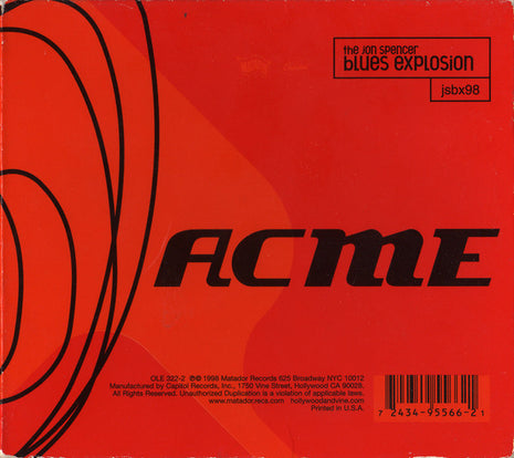 The Jon Spencer Blues Explosion : Acme (CD, Album, EMI)