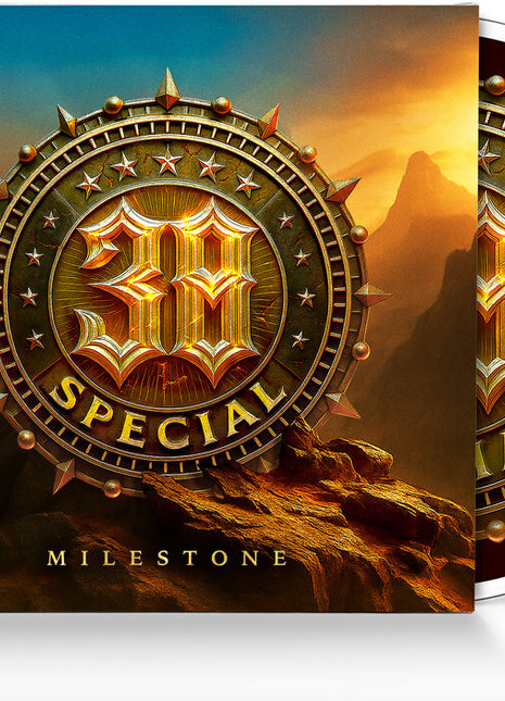 the album cover for 38 Special - Milestone