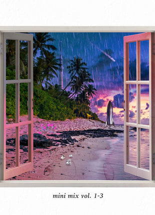 the album cover for Magdalena Bay - Mini Mix Vol. 1-3 [Indie Exclusive Iridescent Blue Color LP]