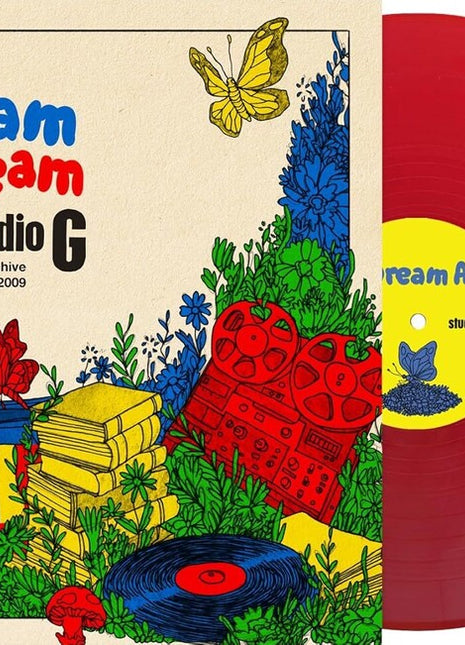 the album cover for Various Artists - Jazz Dispensary Presents - Dream A Dream With Studio G: Cratedigger's Archive (1970-2009) [Apple Red Vinyl]