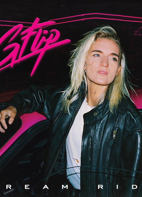 the album cover for G Flip - Dream Ride [Indie Exclusive Pink & Black with Yellow Splatter LP]