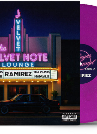 the album cover for Ramirez - Tha Playa$ Manual II [Indie Exclusive Purple Colored Vinyl]