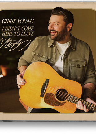 the album cover for Chris Young - I Didn't Come Here to Leave [indie exclusive signed CD]
