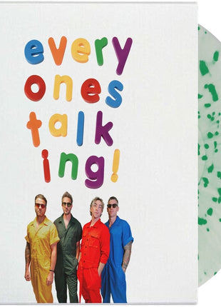the album cover for All Time Low - Everyone's Talking [Indie Exclusive White and Green Colored Vinyl]