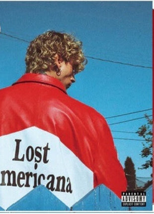 the album cover for mgk - Lost Americana [Colored Vinyl] [Limited Edition] (Red) [Indie Exclusive] (Auto)