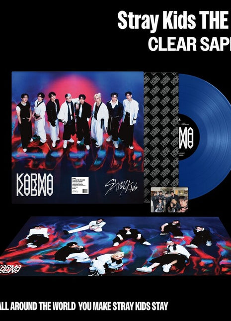 the album cover for Stray Kids - KARMA [CLEAR SAPPHIRE VINYL]