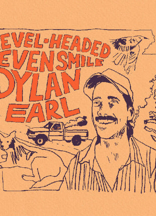 the album cover for Dylan Earl - Level-Headed Even Smile [Colored Vinyl] (Trq) [Indie Exclusive]