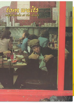 the album cover for Tom Waits - Nighthawks At The Diner (Anniversary Edition) [Yellow Marble LP]