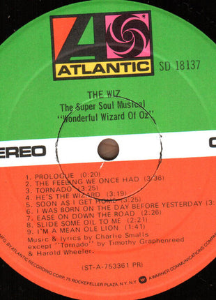 Charlie Smalls - Original Cast "The Wiz" : The Wiz (The Super Soul Musical "Wonderful Wizard Of Oz") (LP, Album, PR )