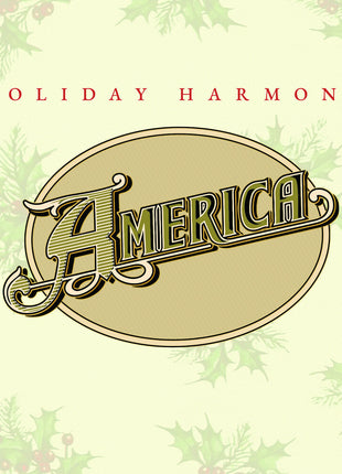 the album cover for America - Holiday Harmony