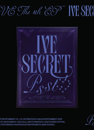 the album cover for IVE - IVE THE 4TH EP IVE SECRET [Psst! ver.]
