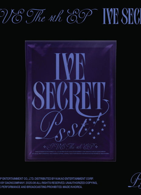 the album cover for IVE - IVE THE 4TH EP IVE SECRET [Psst! ver.]