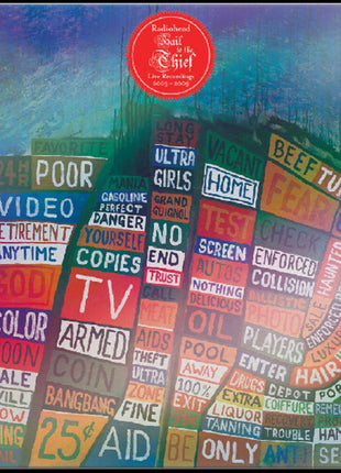 the album cover for Radiohead - Hail to the Thief (Live Recordings 2003-2009) [Indie Exclusive Red LP]