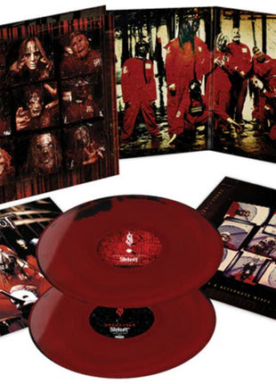 the album cover for Slipknot - Slipknot [Black and Red Colored Vinyl]