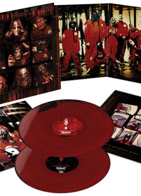 the album cover for Slipknot - Slipknot [Black and Red Colored Vinyl]
