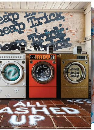 the album cover for Cheap Trick - All Washed Up [Indie Exclusive Orange/Blue Marble LP]